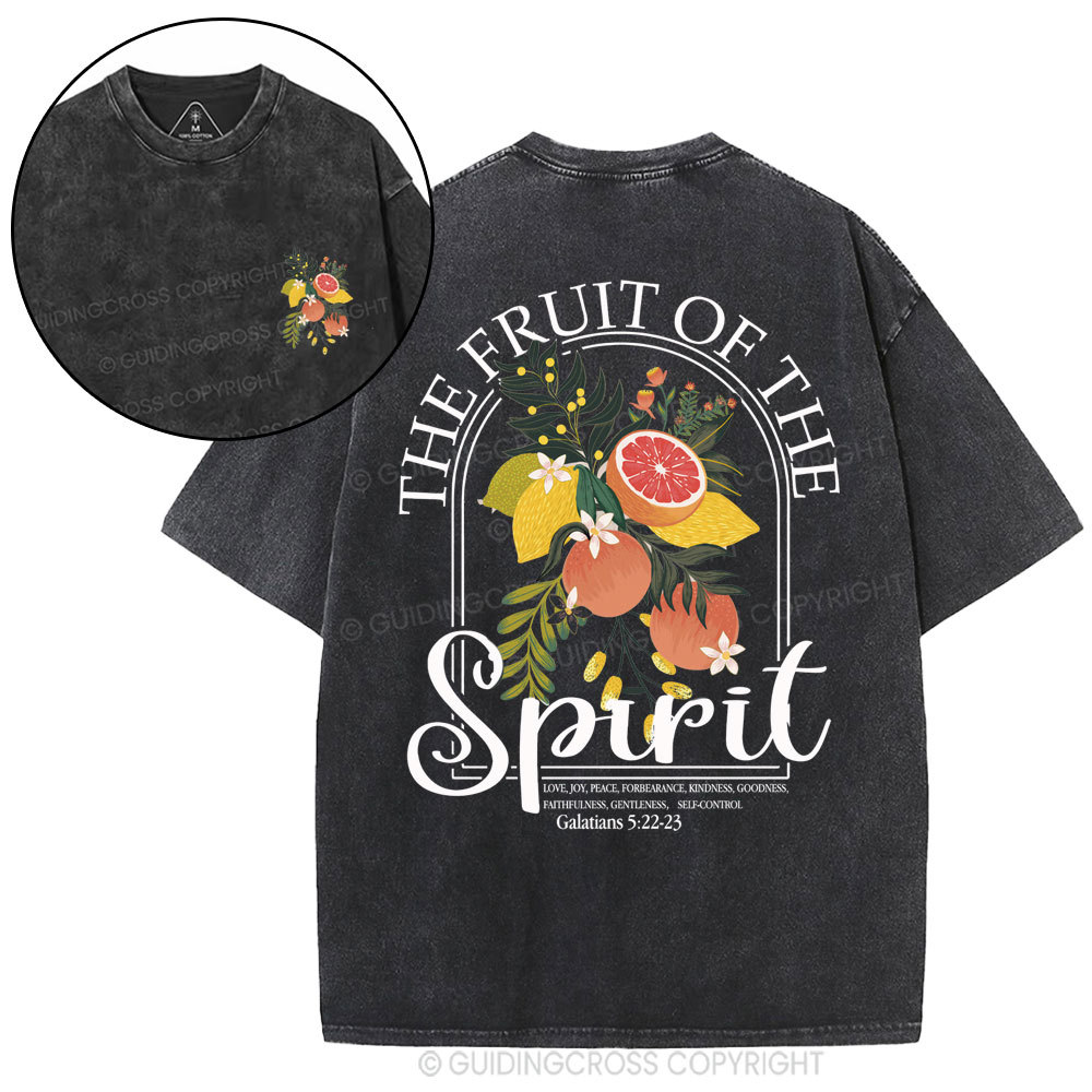 The Fruit Of The Spirit Christian Washed T-Shirt