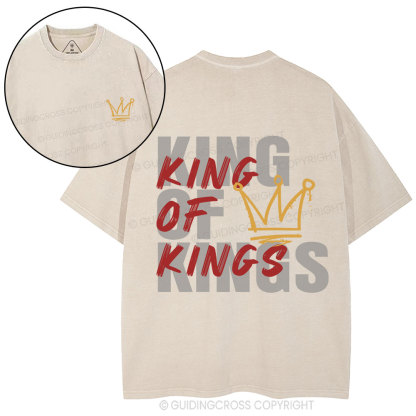 King Of Kings Christian Washed T-Shirt