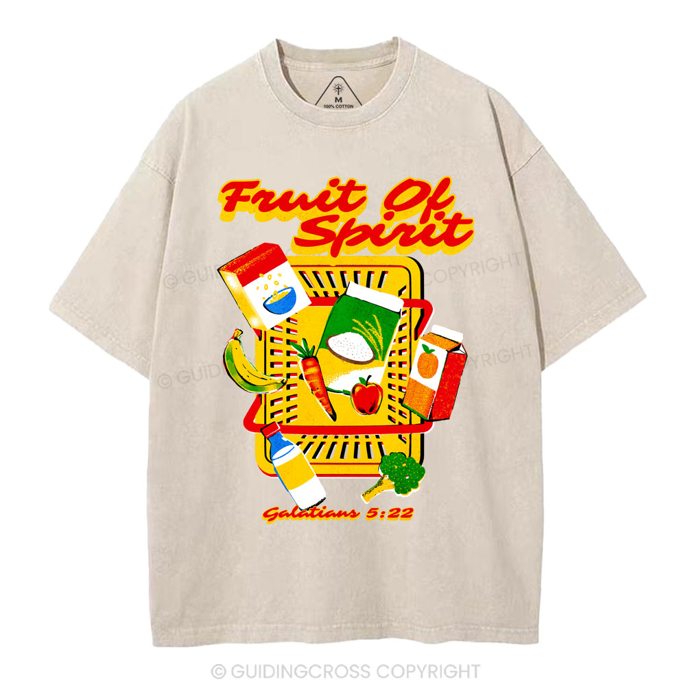 Fruit Of The Spirit Christian Washed T-Shirt