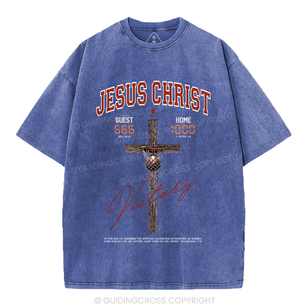 Jesus Christ Christian Washed T-Shirt