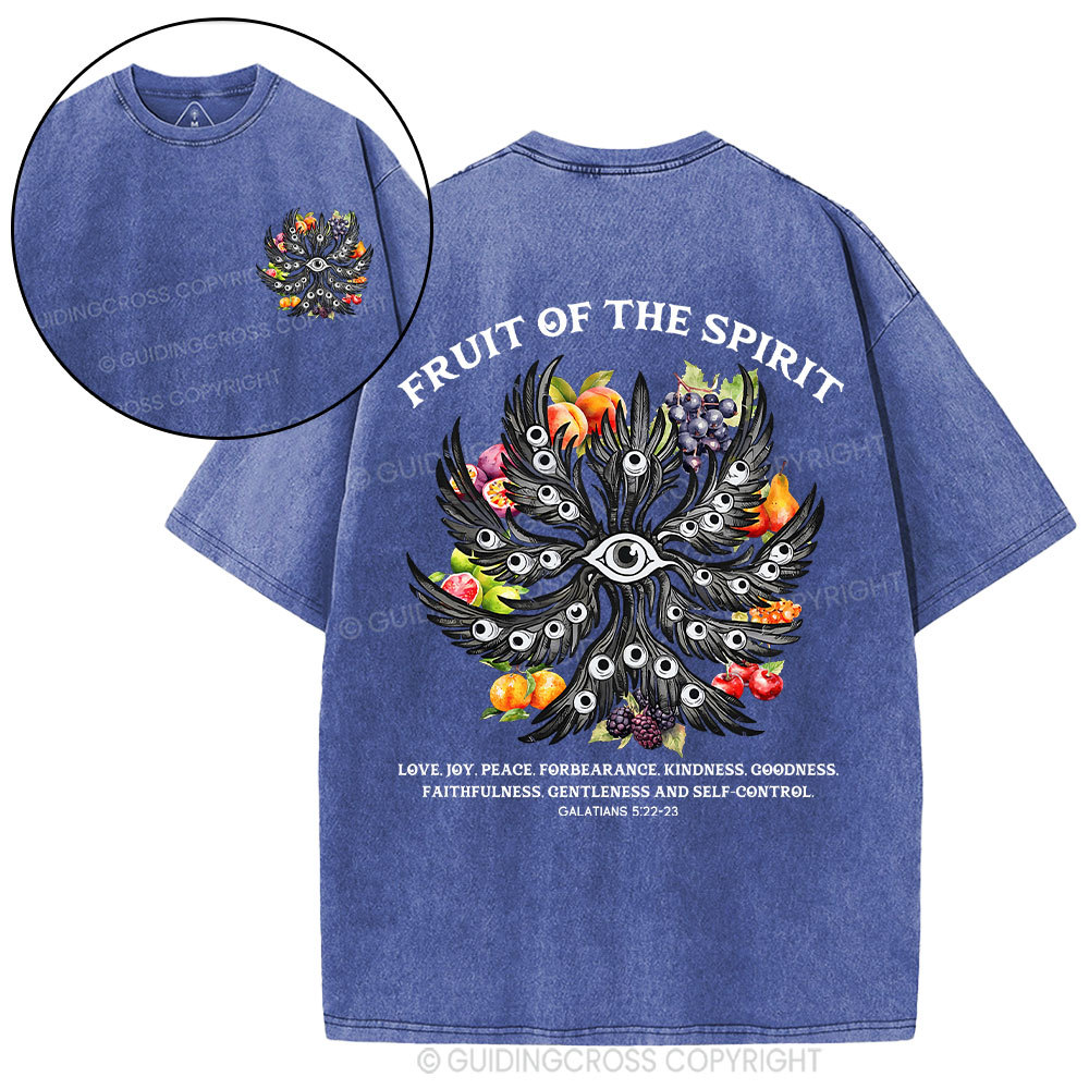 Fruit Of The Spirit Christian Washed T-Shirt