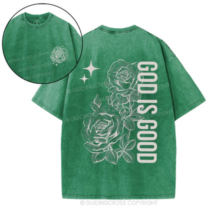God Is Good Christian Washed T-Shirt
