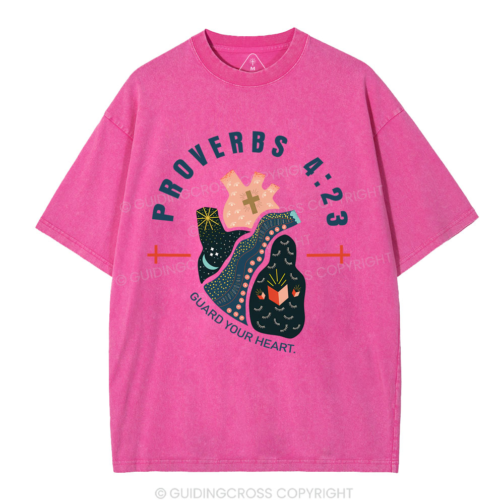 Guard Your Heart Christian Washed T-Shirt