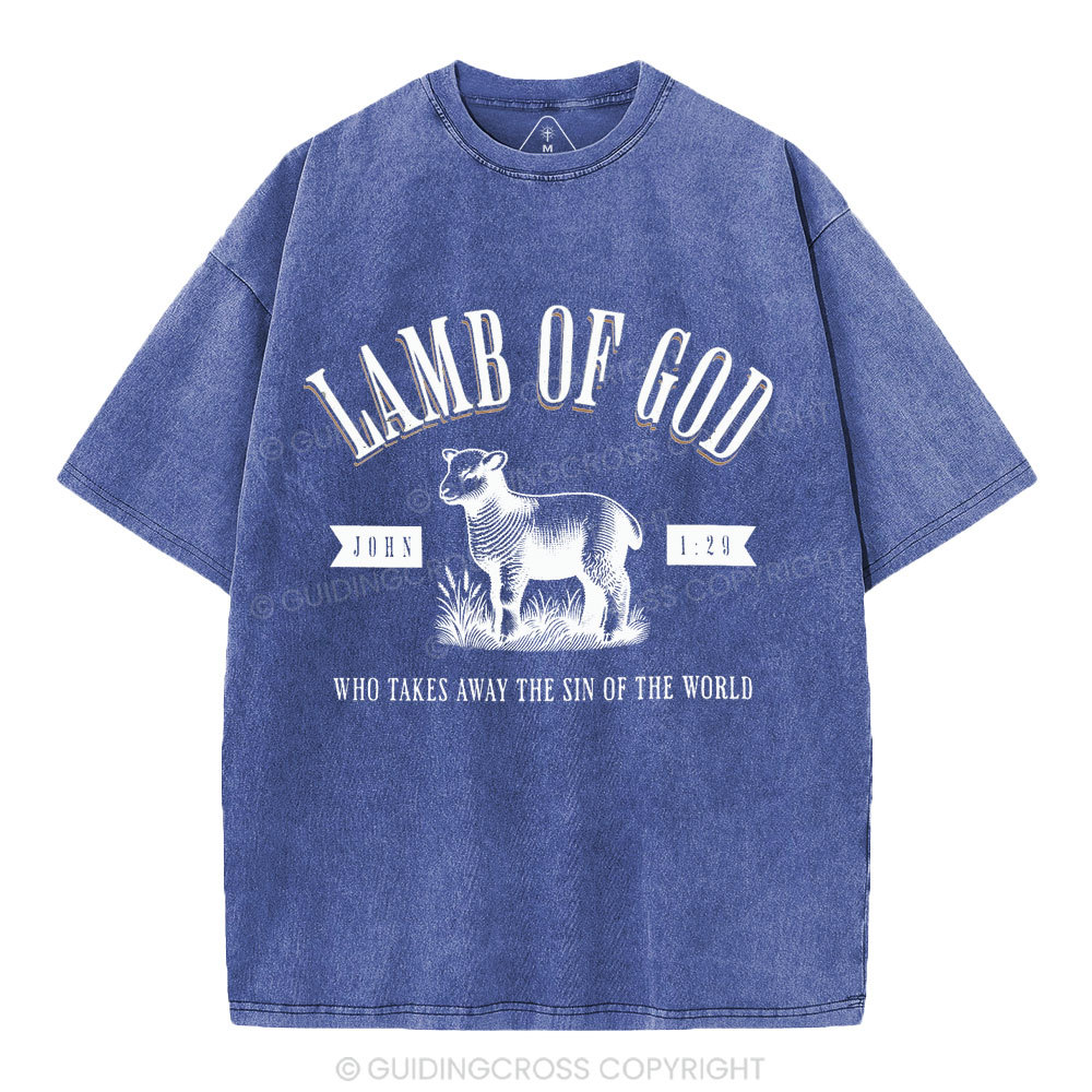 Lamb Of God Christian Washed T-Shirt
