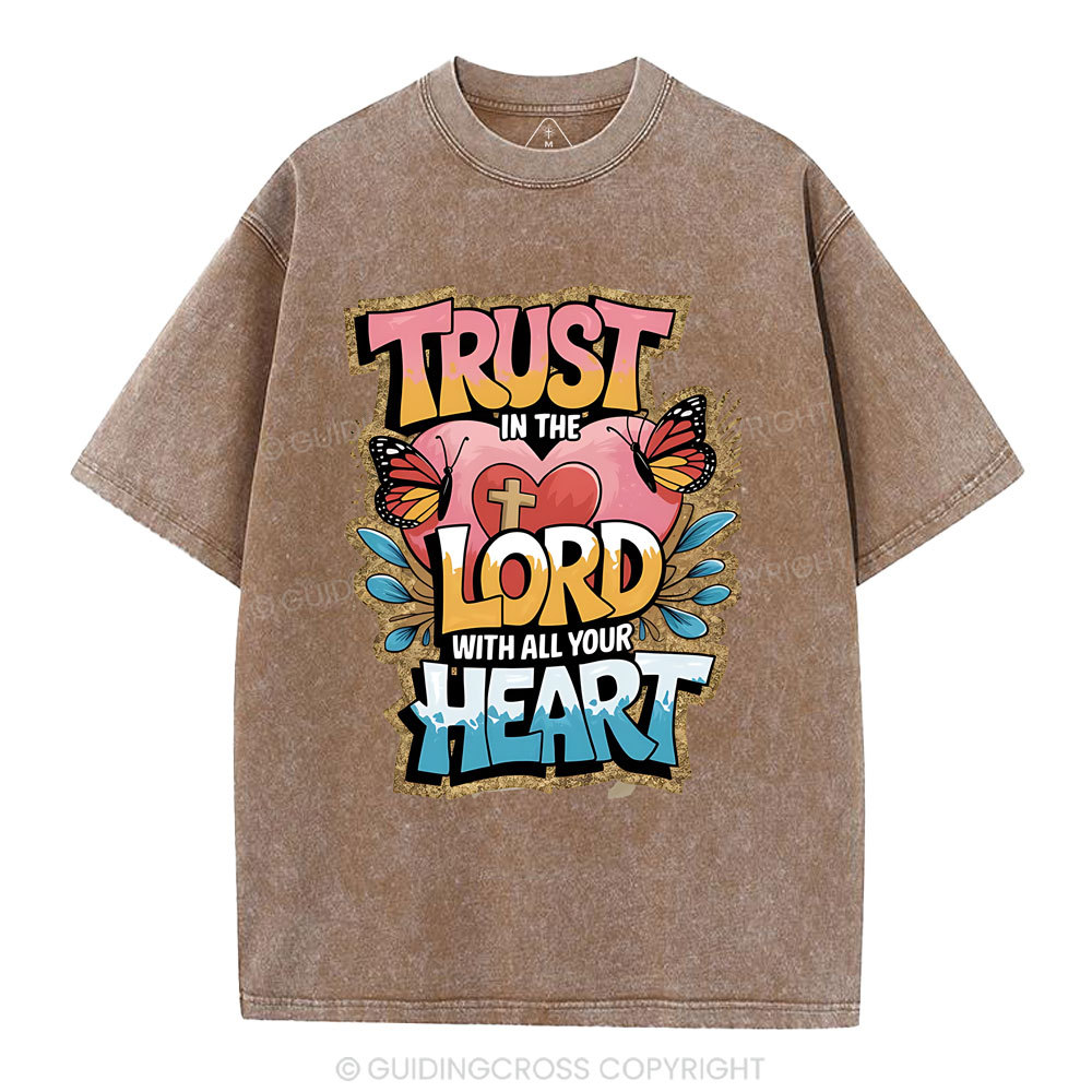 Trust In The Lord Christian Washed T-Shirt