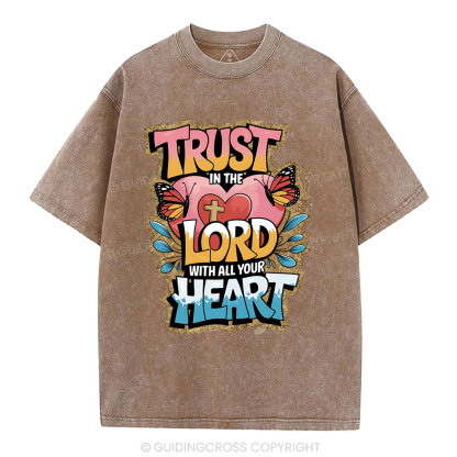 Trust In The Lord Christian Washed T-Shirt