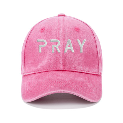Pray Christian Washed Hat