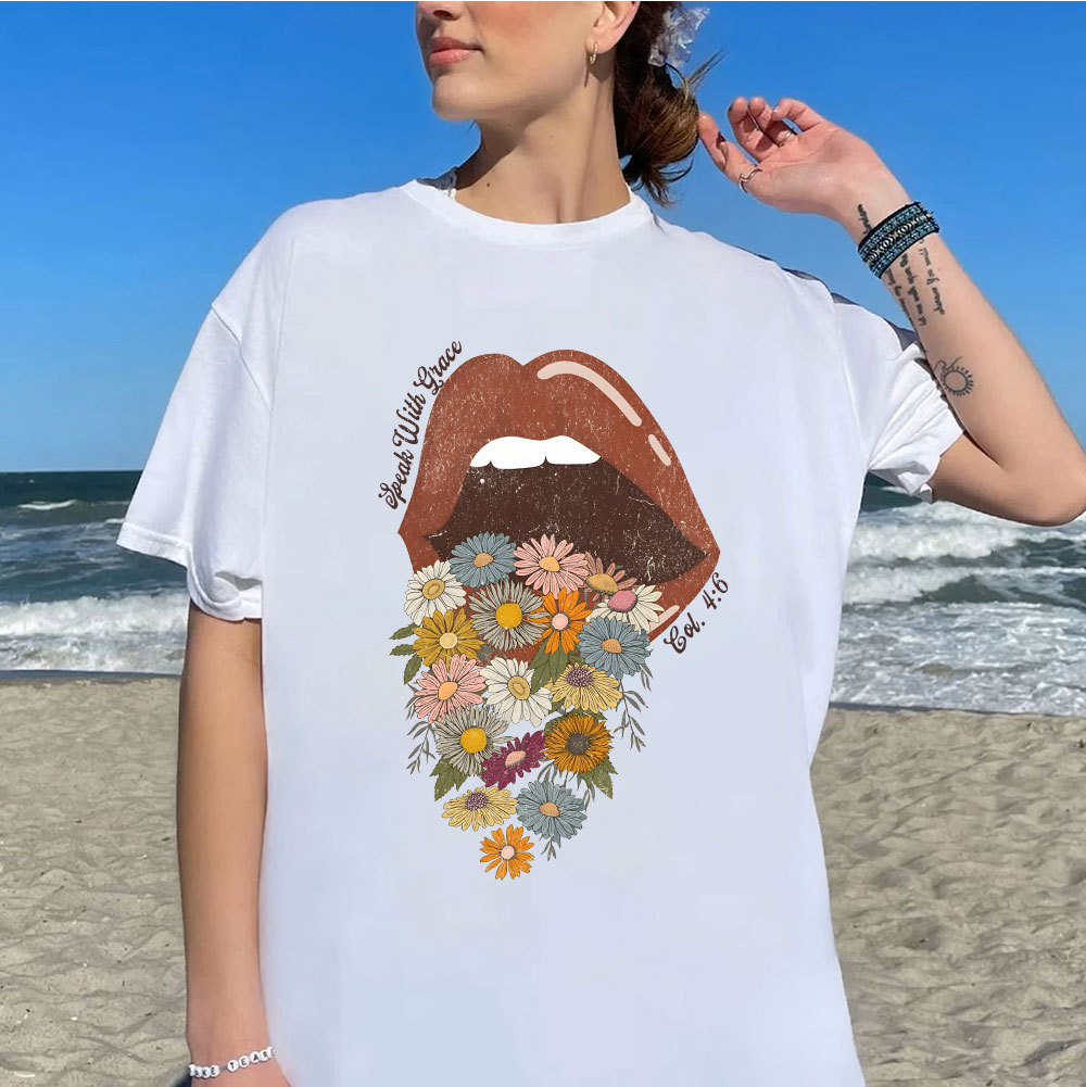 Speak With Grace Christian T-Shirt