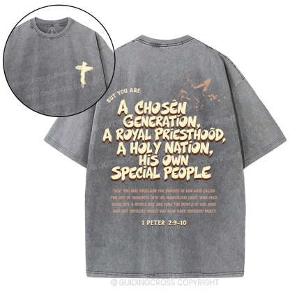 A Chosen Genration Christian Washed T-Shirt