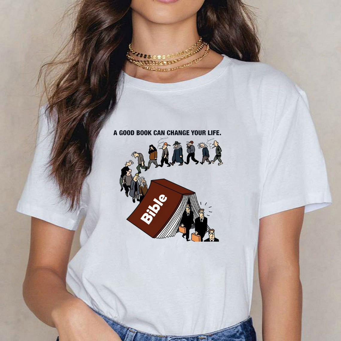 A Good Book Can Change Your Life Christian T-Shirt