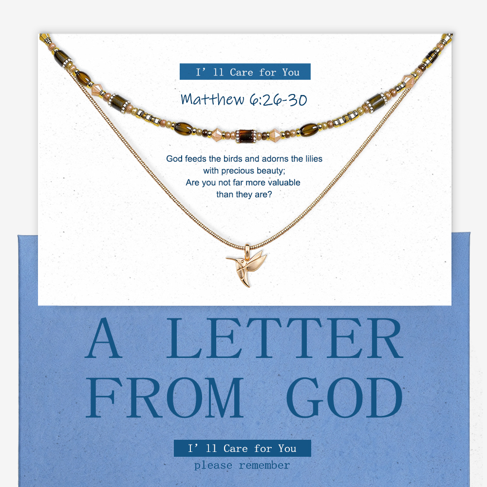 A Letter from God Bird Christian Necklace