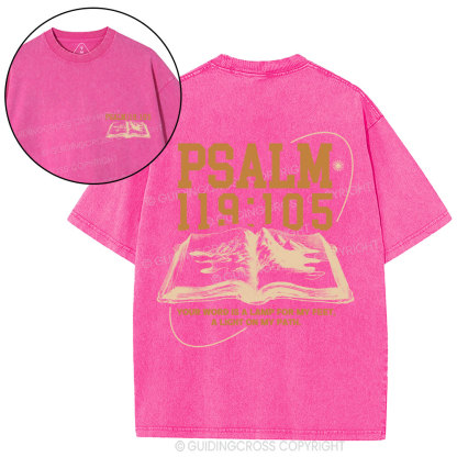 A Light On My Path Christian Washed T-Shirt