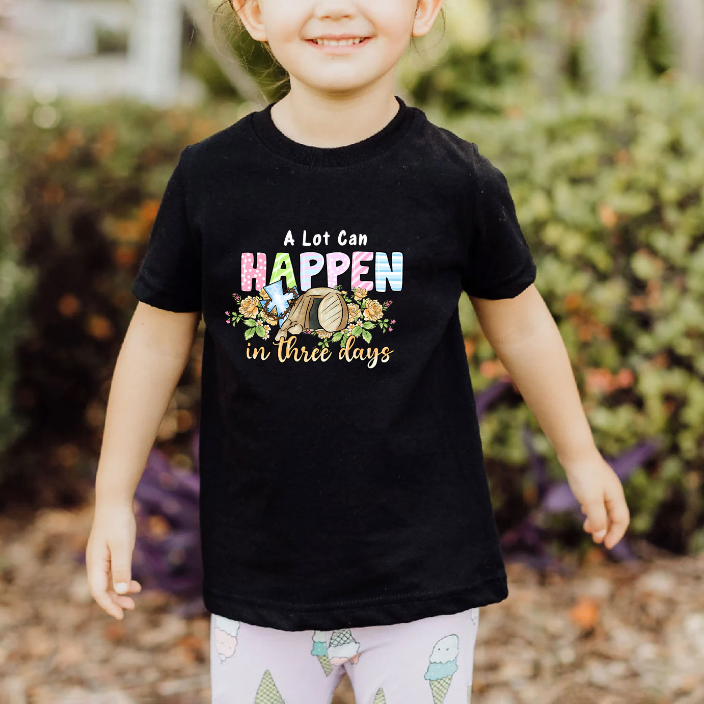 A Lot Can Happen In Three  Days Christian Kids T-Shirt