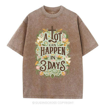 A Lot Can Happy Christian Washed T-Shirt