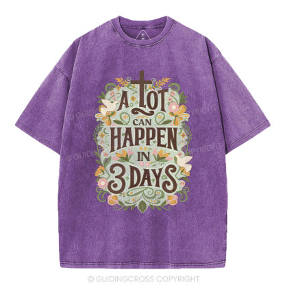 A Lot Can Happy Christian Washed T-Shirt