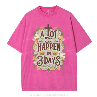 A Lot Can Happy Christian Washed T-Shirt