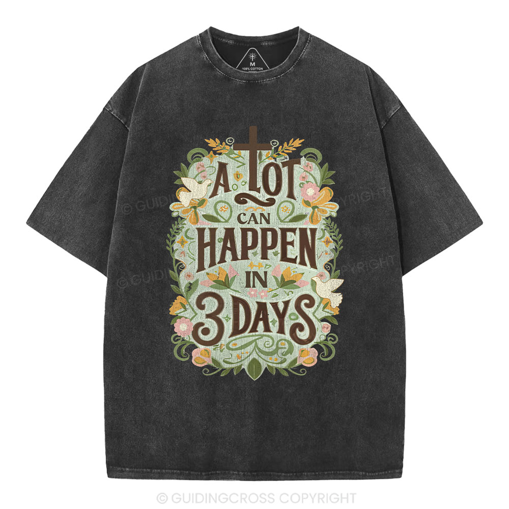 A Lot Can Happy Christian Washed T-Shirt