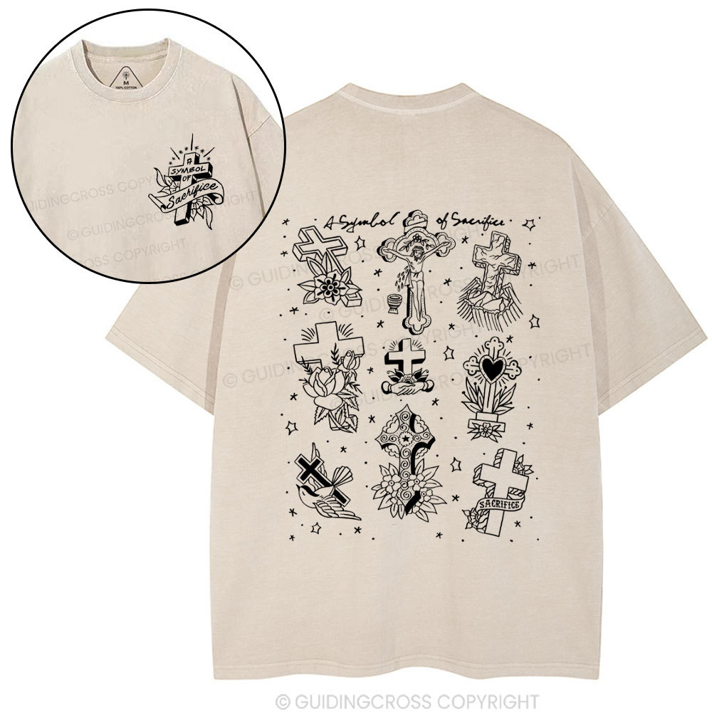 A Symbol Of Sacrifice Christian Washed T-Shirt