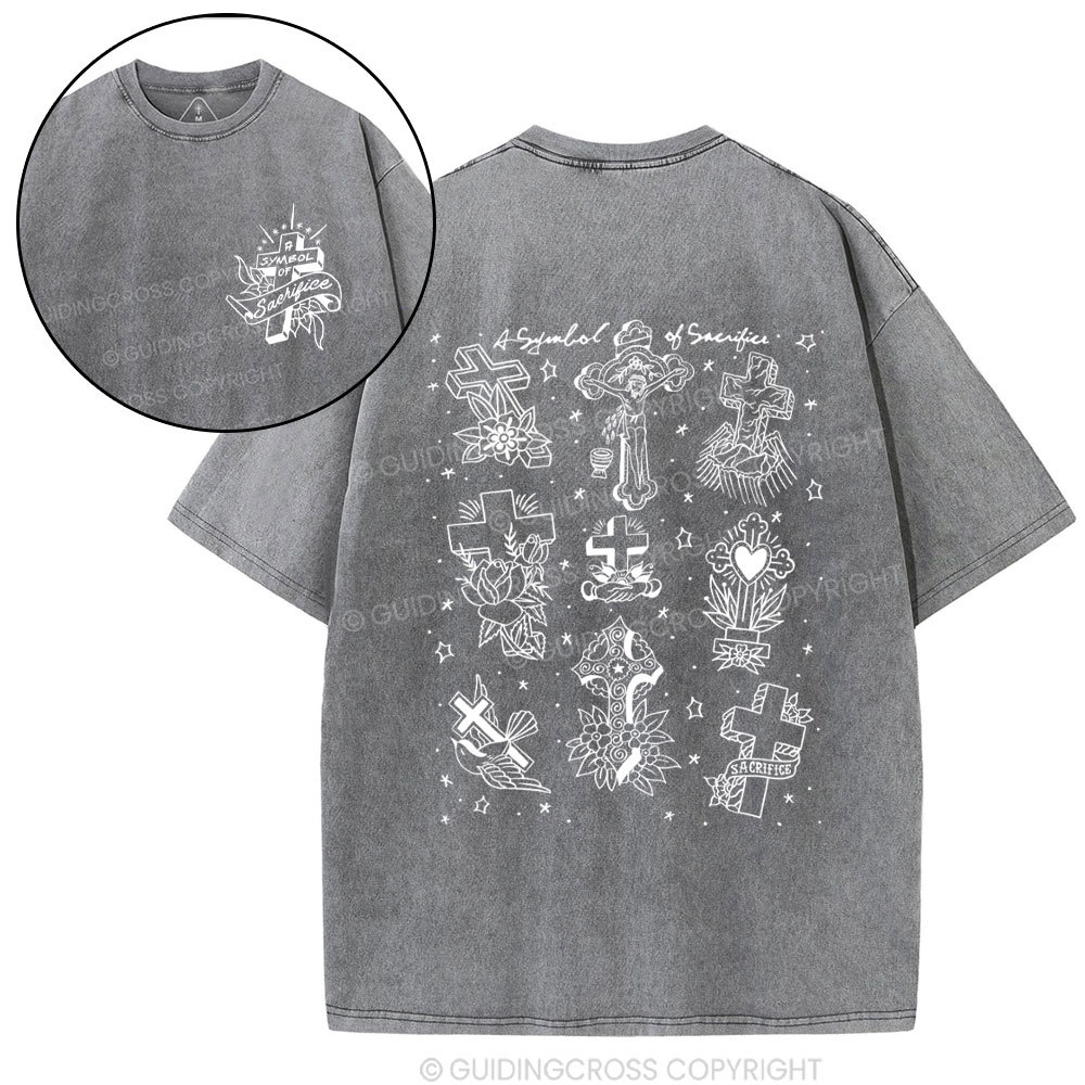 A Symbol Of Sacrifice Christian Washed T-Shirt