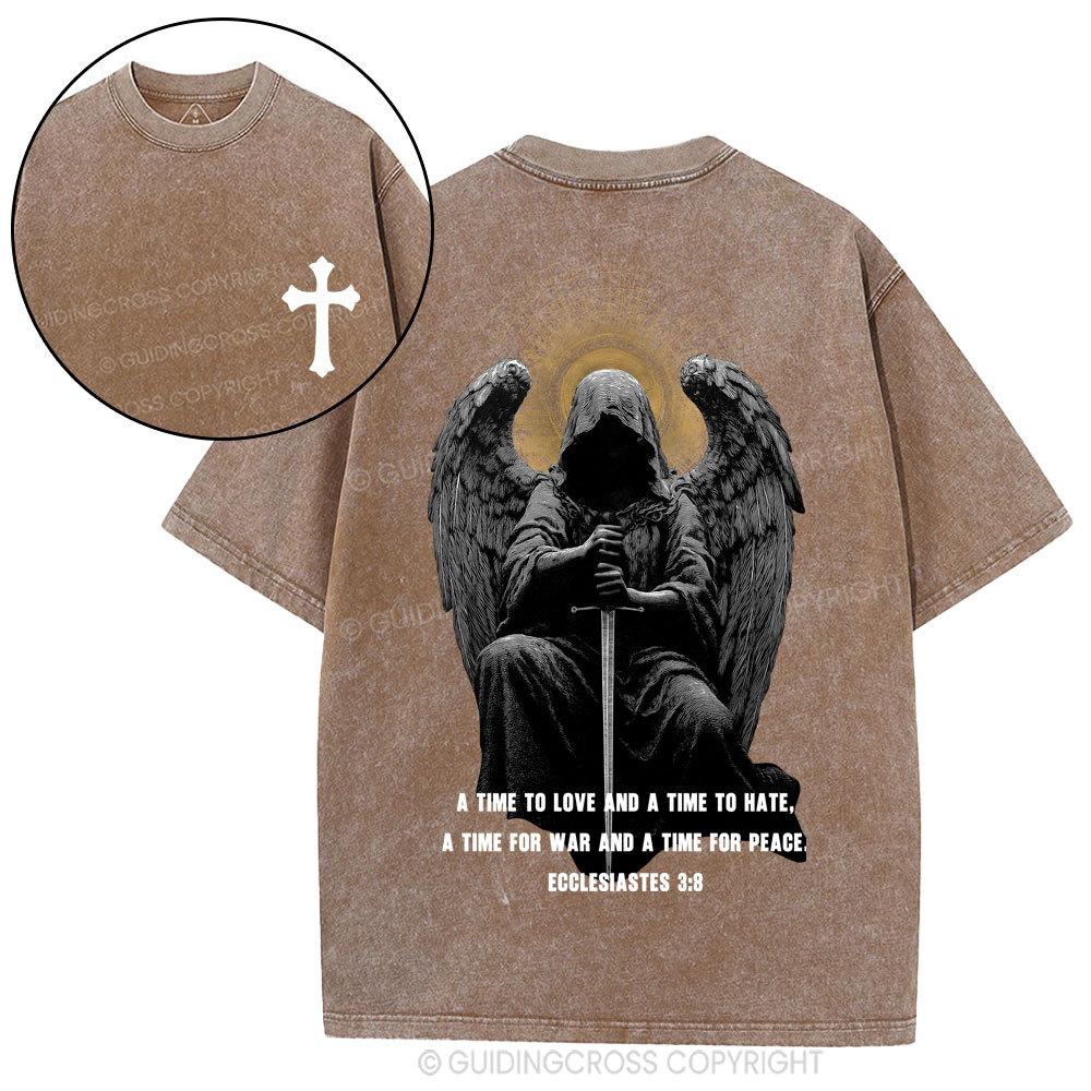 A Time To Love And A Time To Hate Christian Washed T-Shirt