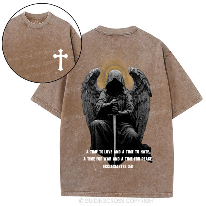 A Time To Love And A Time To Hate Christian Washed T-Shirt