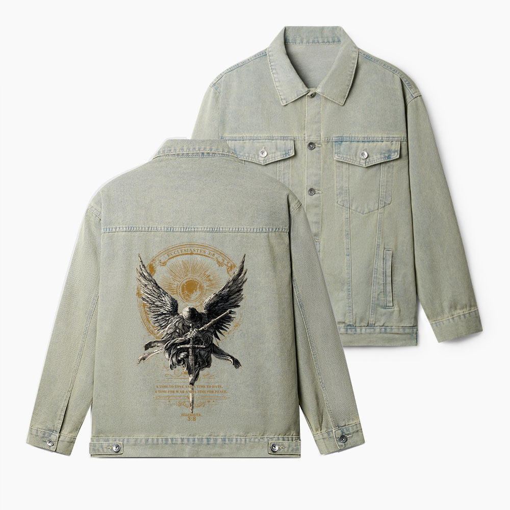 A Time To Love And Time To Hate Christian Denim Jacket