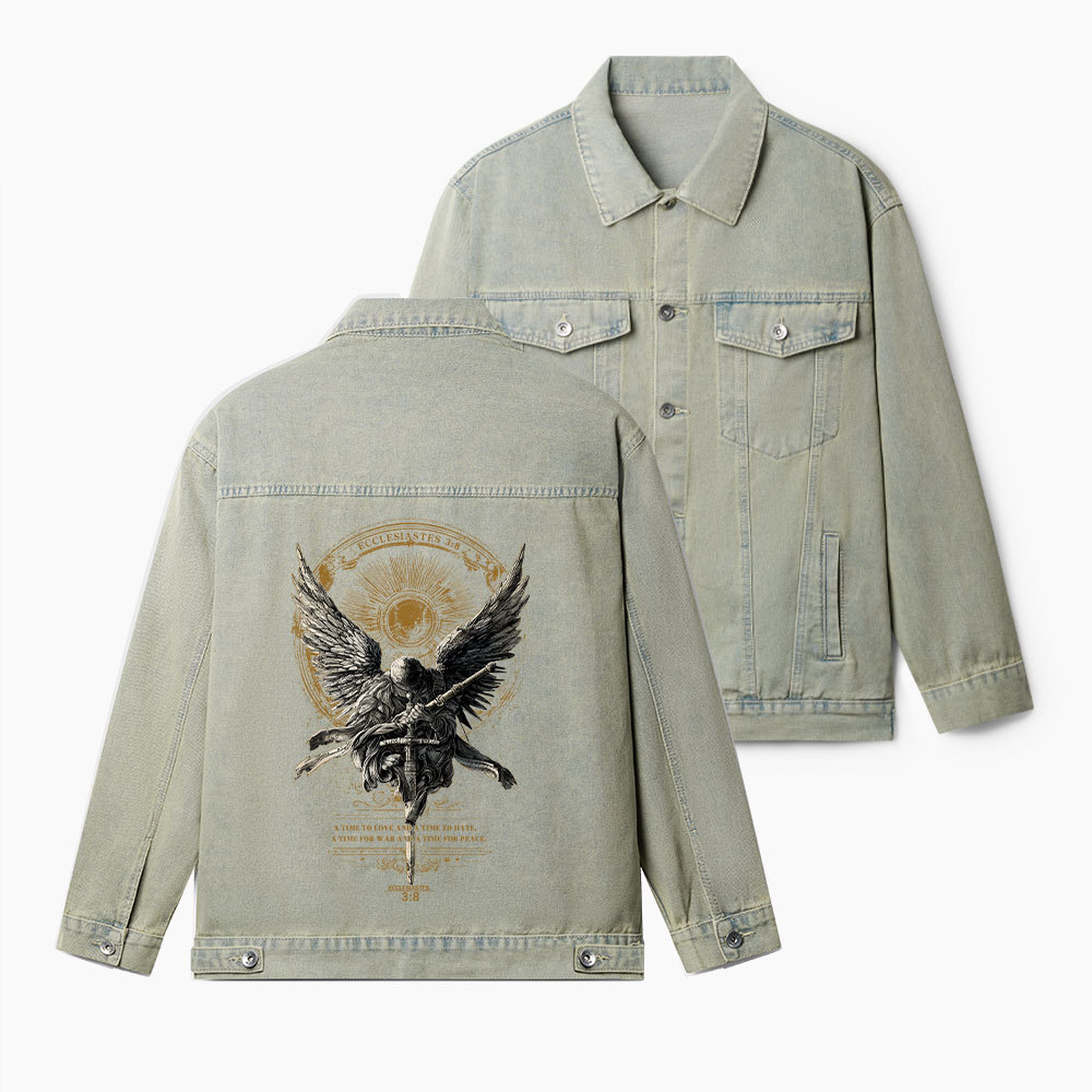 A Time To Love And Time To Hate Christian Denim Jacket