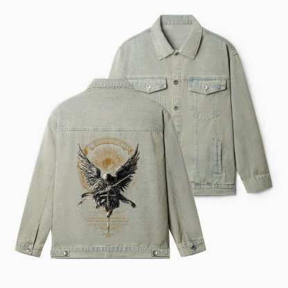 A Time To Love And Time To Hate Christian Denim Jacket