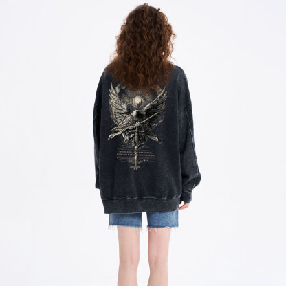 A Time To Love And Time To Hate Christian Washed Sweatshirt