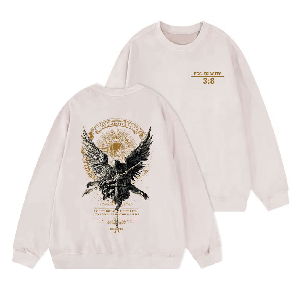 A Time To Love And Time To Hate Christian Washed Sweatshirt