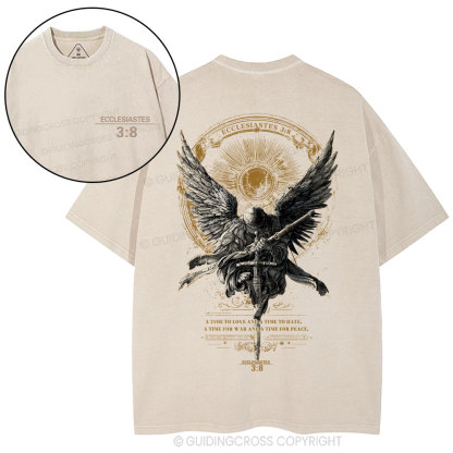 A Time To Love And Time To Hate Christian Washed T-Shirt