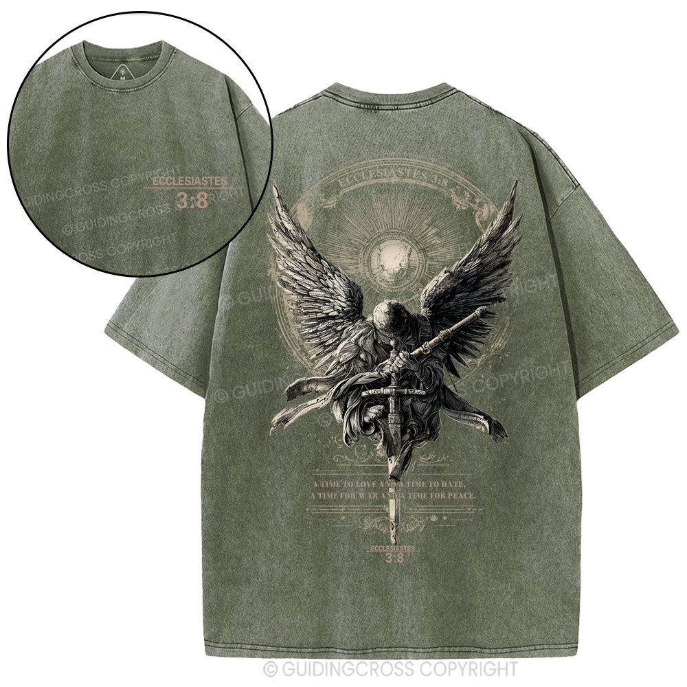 A Time To Love And Time To Hate Christian Washed T-Shirt