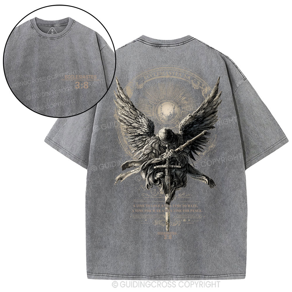 A Time To Love And Time To Hate Christian Washed T-Shirt