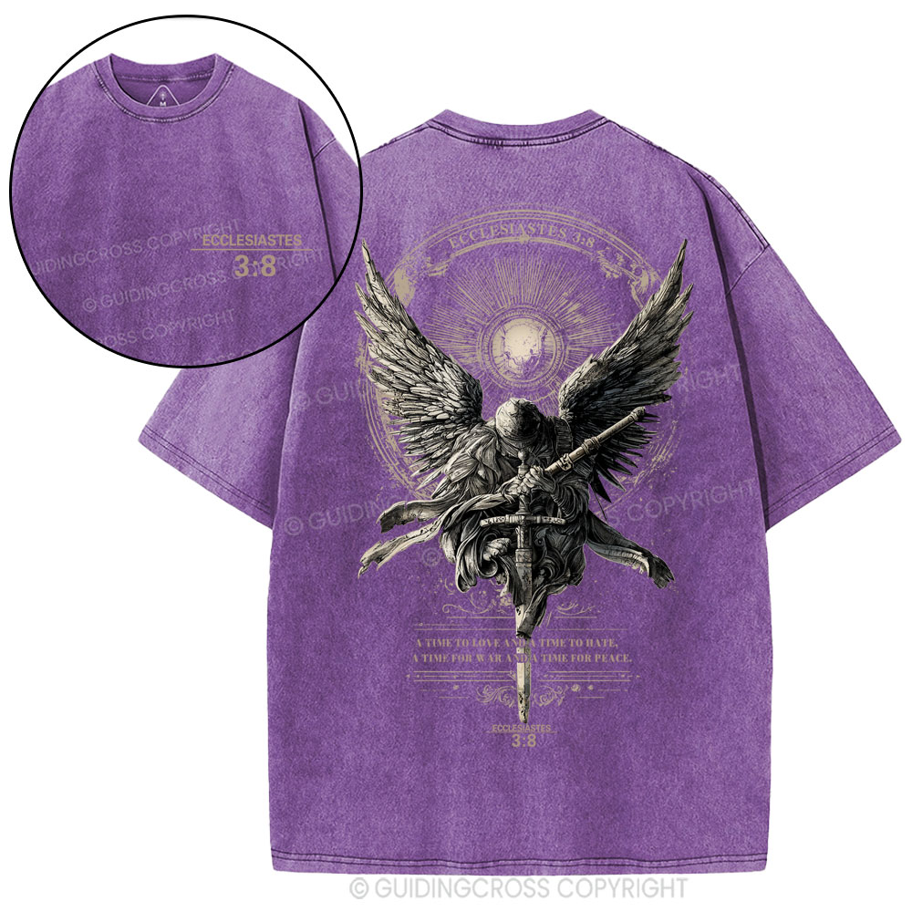 A Time To Love And Time To Hate Christian Washed T-Shirt