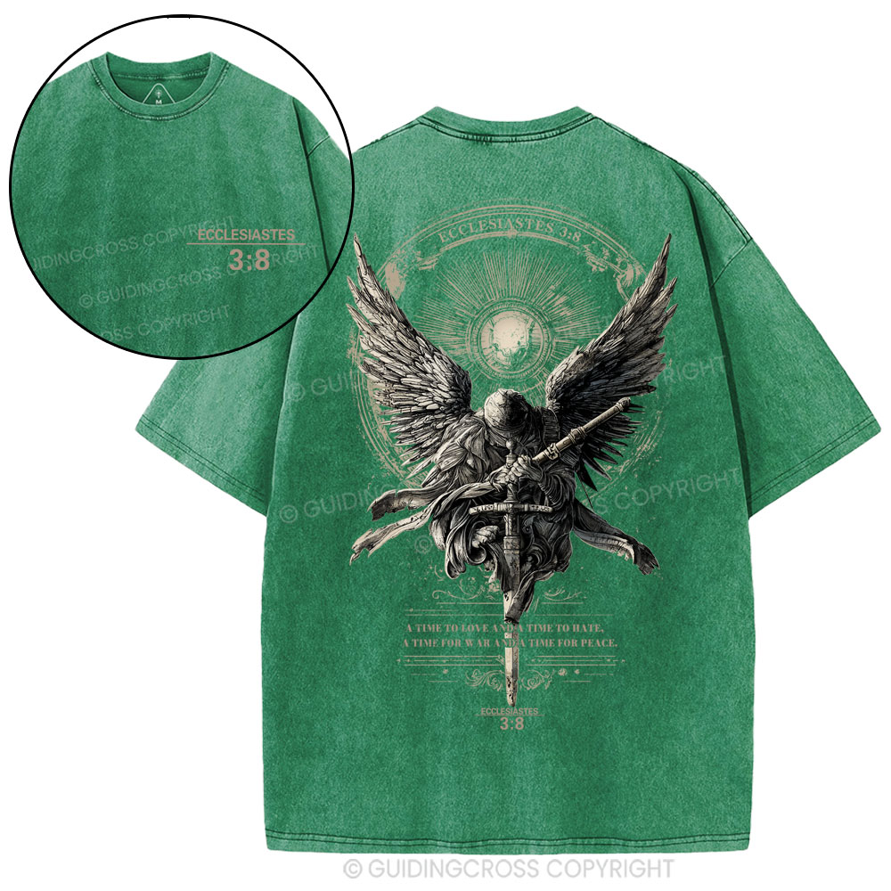 A Time To Love And Time To Hate Christian Washed T-Shirt