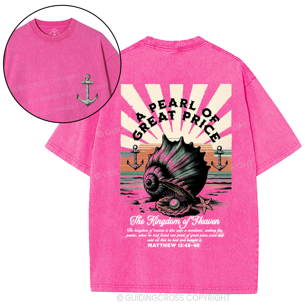 A pearl Of Great Price Christian Washed T-Shirt