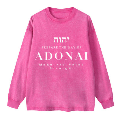 ADONAI Washed Long Sleeve T-Shirt