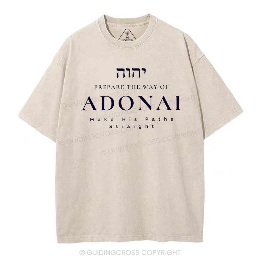 ADONAI Chirstian Washed T-Shirt