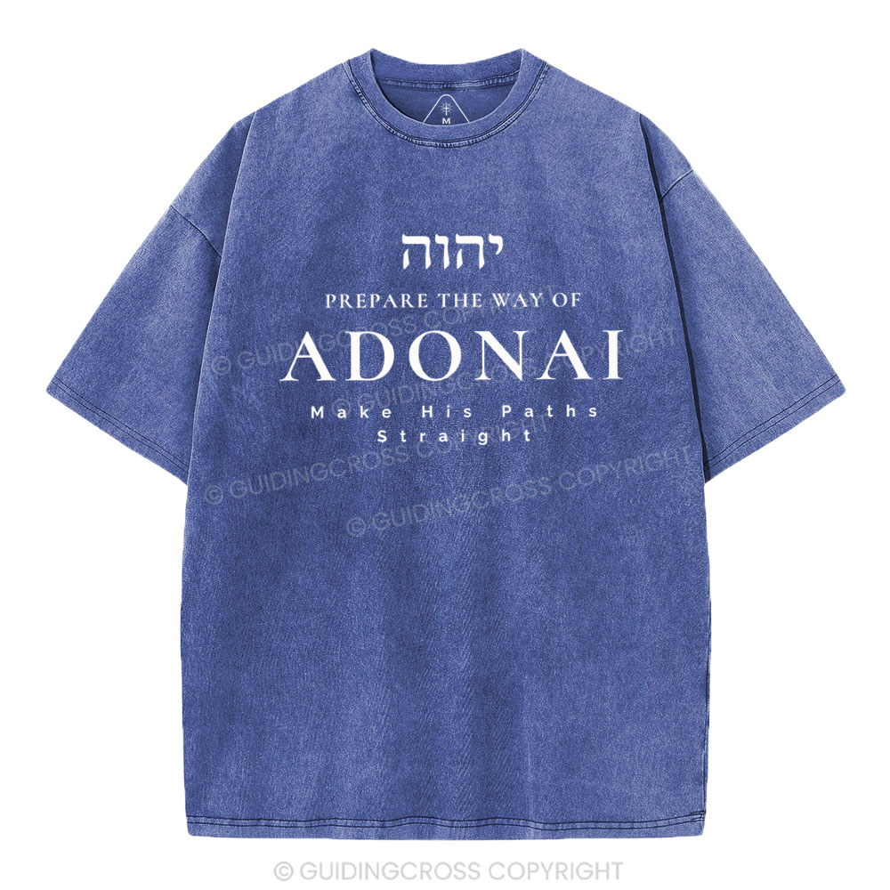 ADONAI Chirstian Washed T-Shirt