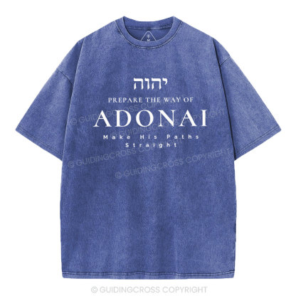 ADONAI Chirstian Washed T-Shirt
