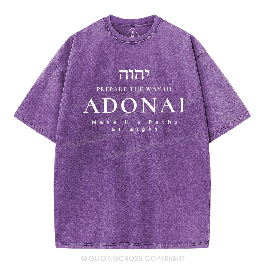 ADONAI Chirstian Washed T-Shirt