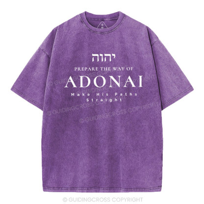 ADONAI Chirstian Washed T-Shirt