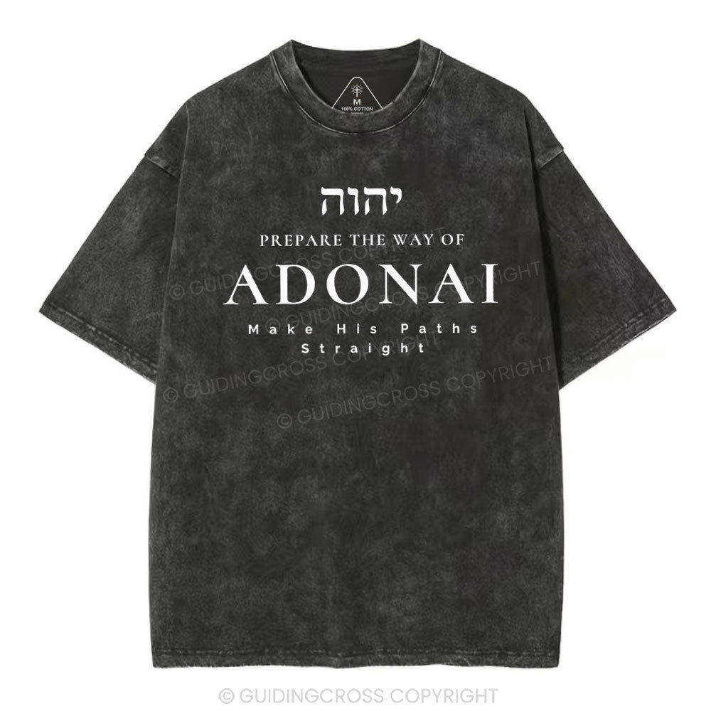 ADONAI Chirstian Washed T-Shirt