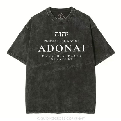 ADONAI Chirstian Washed T-Shirt