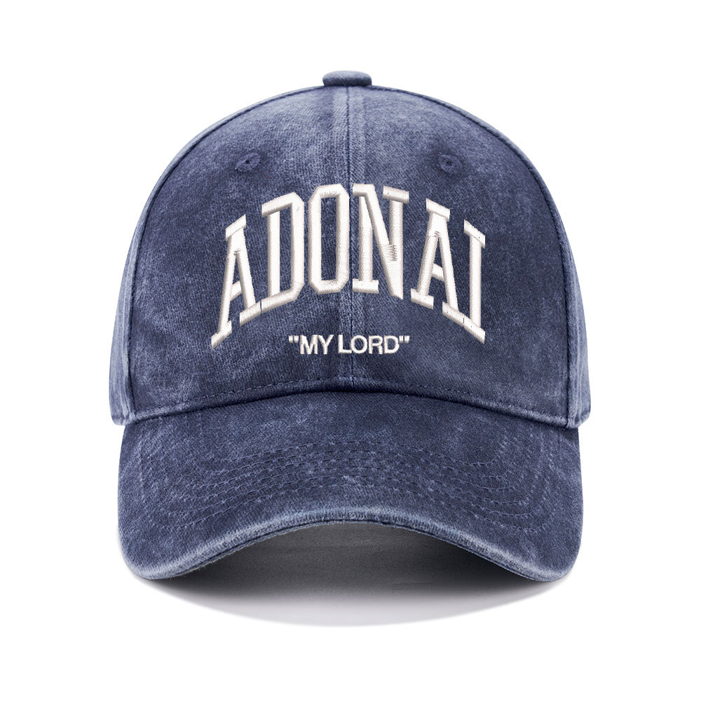 ADONAI Christian Washed Hat