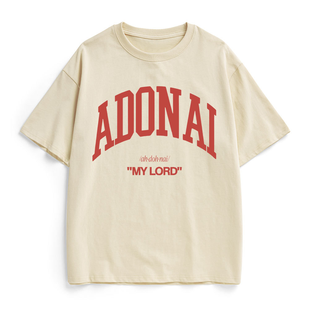 ADONAI My Lord Christian Heavy Cotton T-Shirt