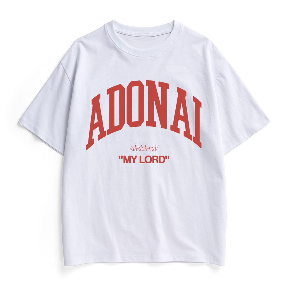 ADONAI My Lord Christian Heavy Cotton T-Shirt