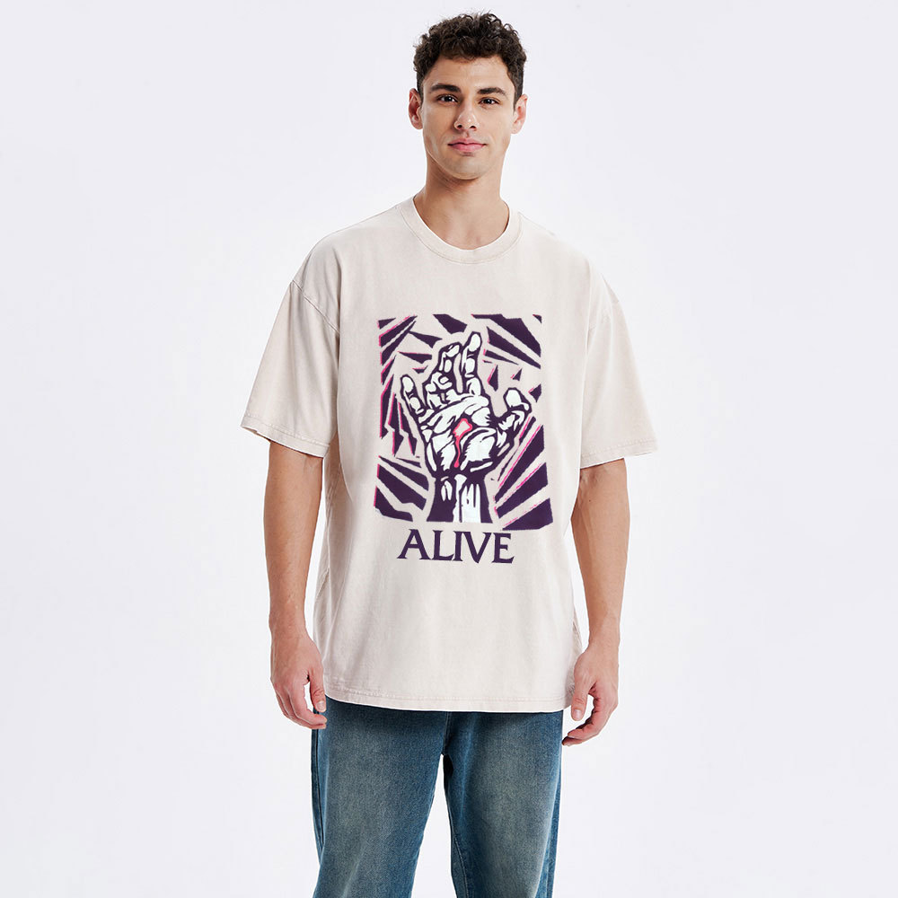 Alive Christian Washed T-Shirt