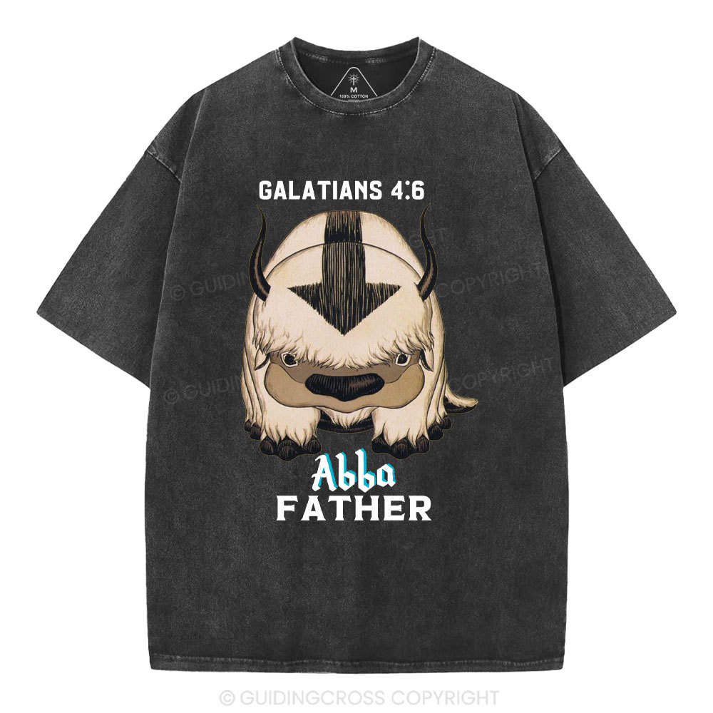 Abba Father Christian Washed T-Shirt