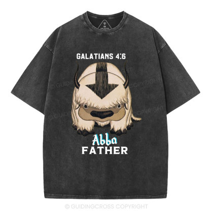 Abba Father Christian Washed T-Shirt